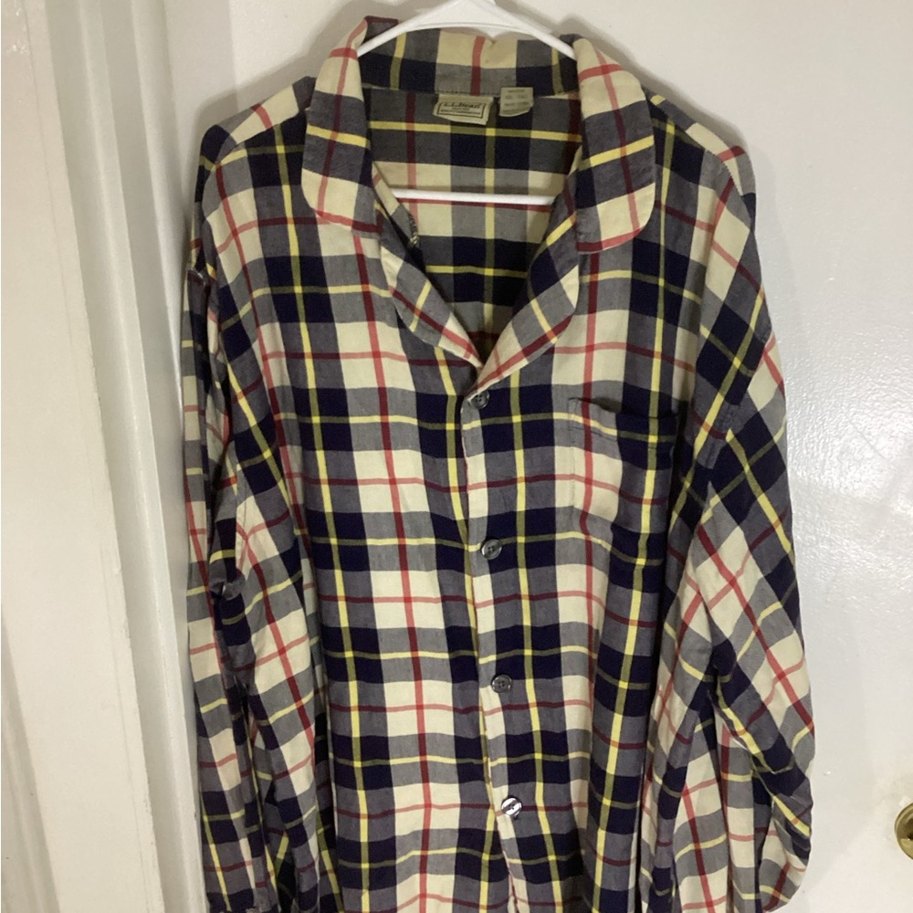 LL Bean Men’s PJ Top Size Size XXL Tall - Picture 1 of 3